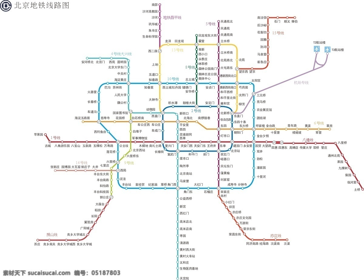 最新 北京 地铁 线路图 北京地铁 路线图 地铁图 建筑家居 矢量