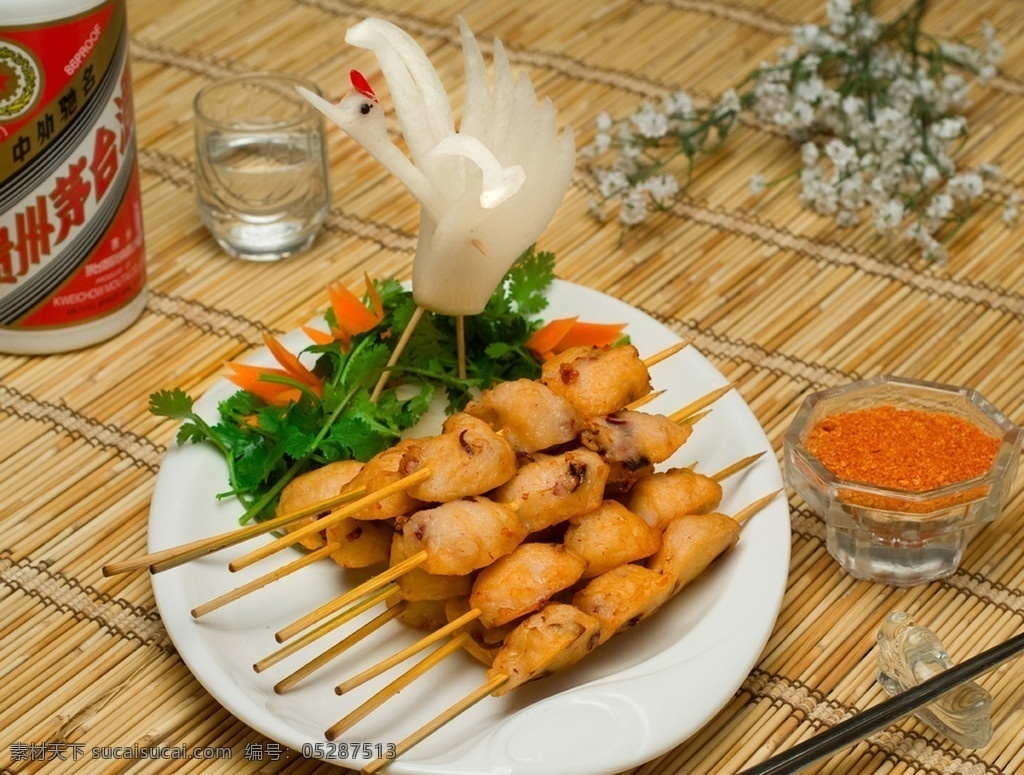 章鱼串 零食 小吃 美食 家常菜 传统美食 餐饮美食