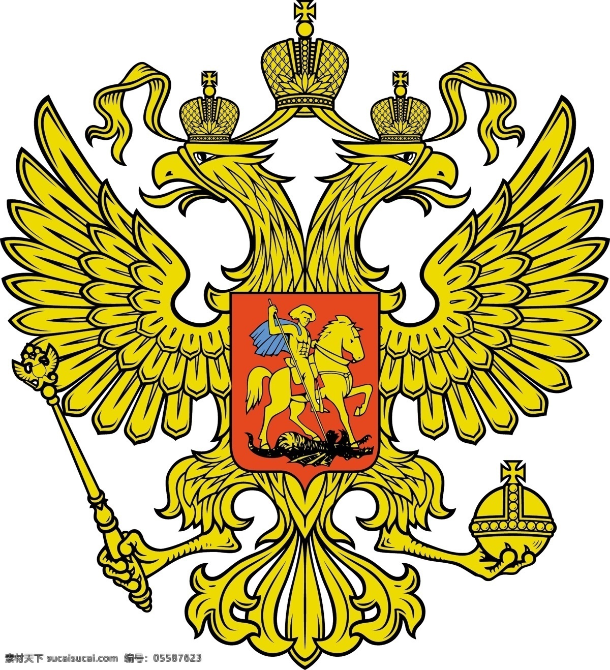 dblhead 鹰 俄语 俄罗斯 标志 红色