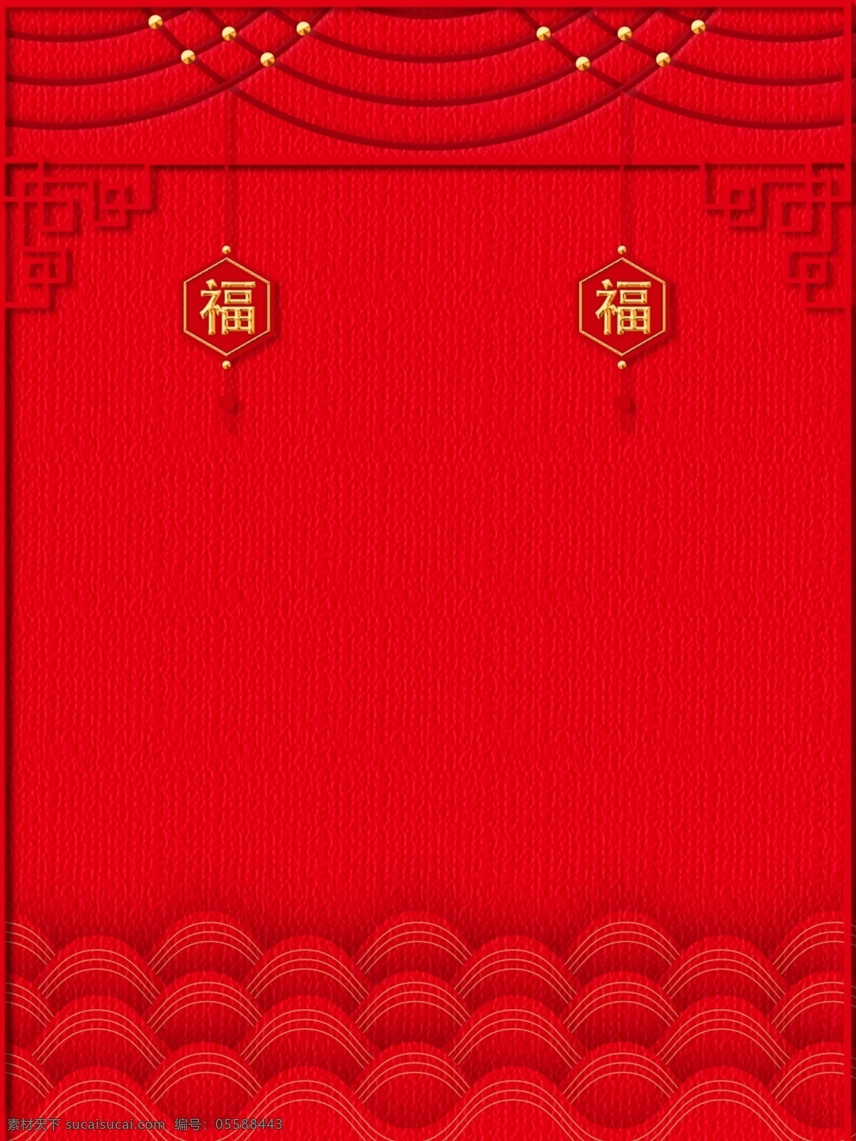 全 原创 中国 风 红色 春节 喜庆 背景 中国风 全原创 新年