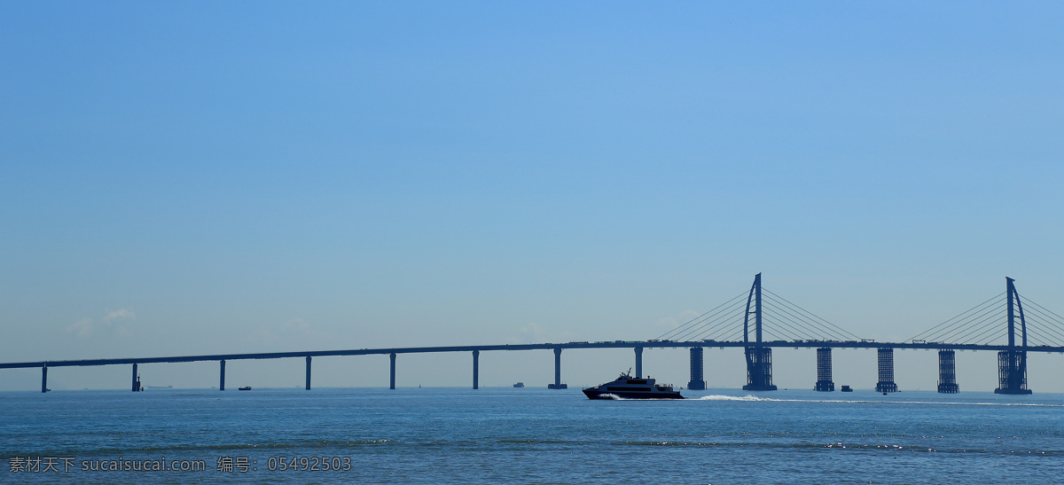 珠港 澳 大桥 局部 珠港澳大桥 飞机 蓝天 白云 世纪大桥 大海 山水风景 行船 船 珠海风景 自然景观
