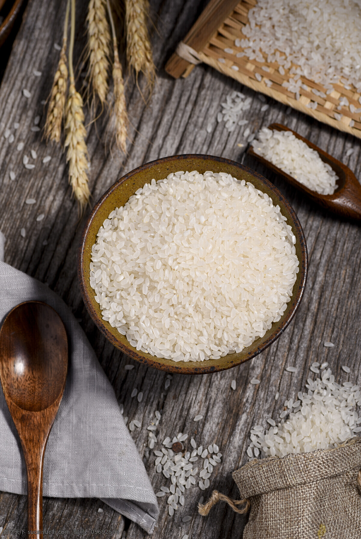 大米图片 洁白 大米 粮食 米粒 五谷 餐饮美食 食物原料