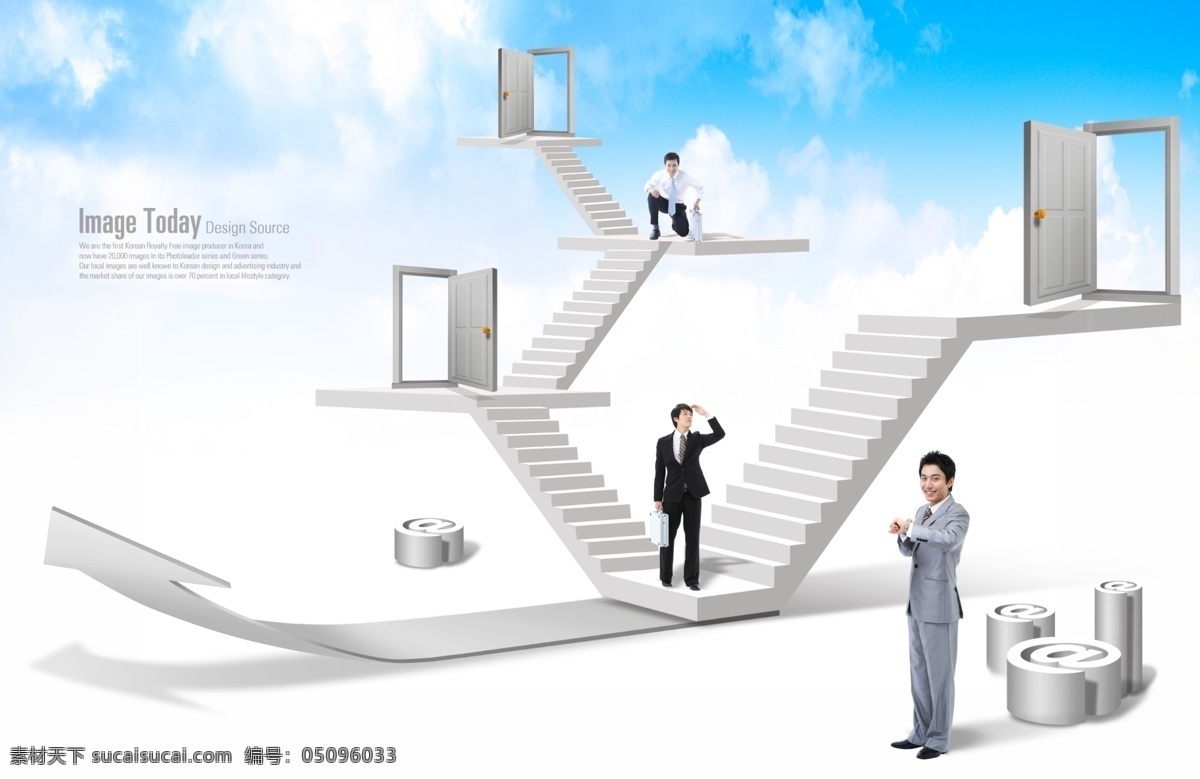 商务 广告 分层 电子商务 工人 广告模板 经营 楼梯 贸易 热气球 人物 商业 商业合作 商业广告 源文件 psd源文件