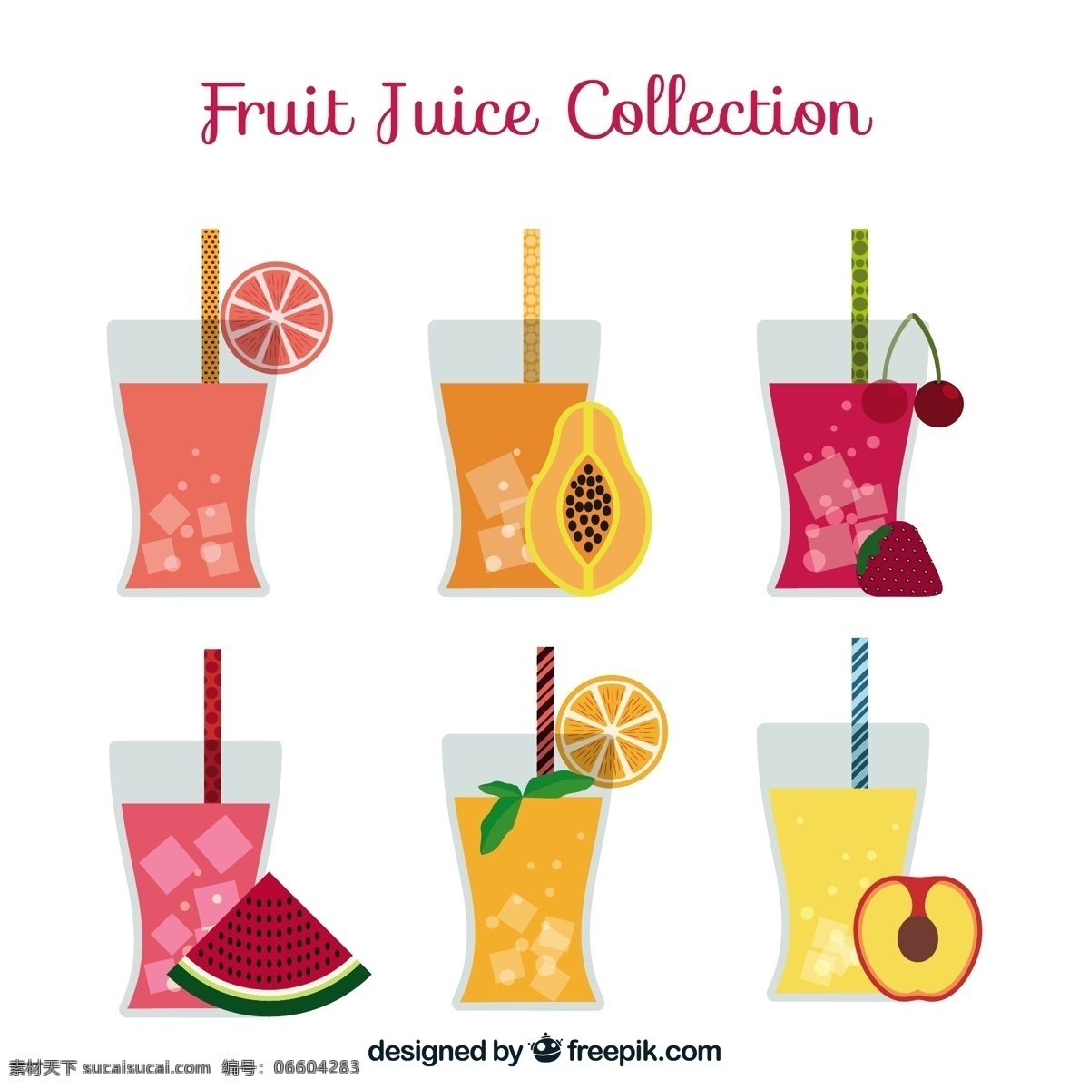 果汁行业 食品 夏季 水果 热带 平板 饮料 果汁 天然 健康 平的设计 食用 健康食品 饮食 营养 收藏 美味