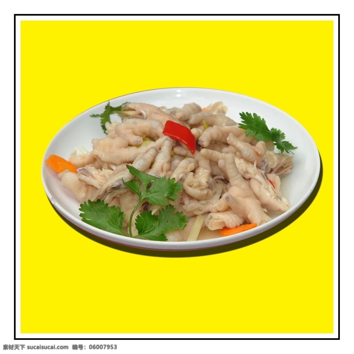 泡鸡脚 鸡脚 香菜 泡椒 分层 源文件库