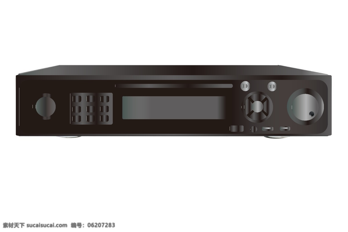 黑色 dvd 播放器 插画 家用电器 影碟机 电子产品 vcd lg