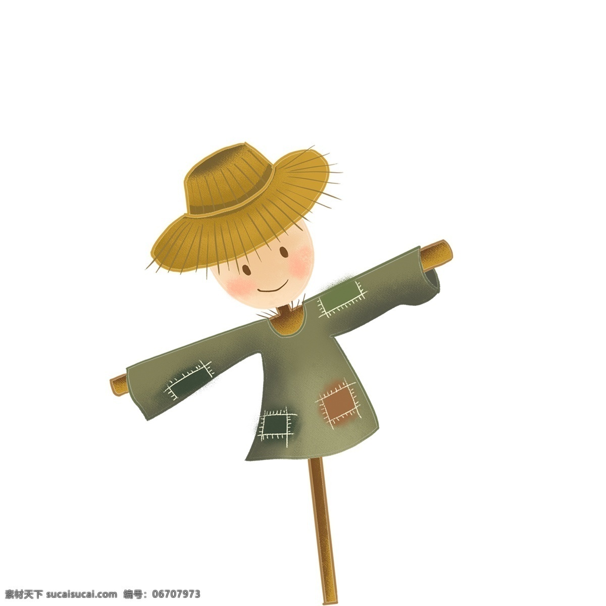 卡通 稻草人 图案 元素 玩偶 稻草人元素 稻草人图案 卡通稻草人 创意元素 psd元素 免抠元素