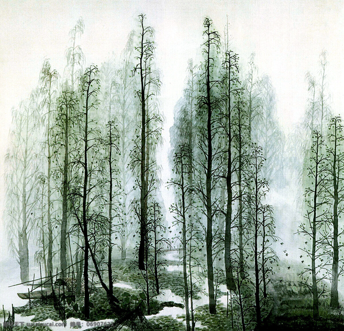彩墨画 船家 风景画 绘画 绘画书法 江水 美术 木船 绿霞设计素材 绿霞模板下载 绿霞 中国画 水乡 水涌 野滩 清新 水乡风光 书法 印章 国画集20 文化艺术 家居装饰素材 雕刻 图案