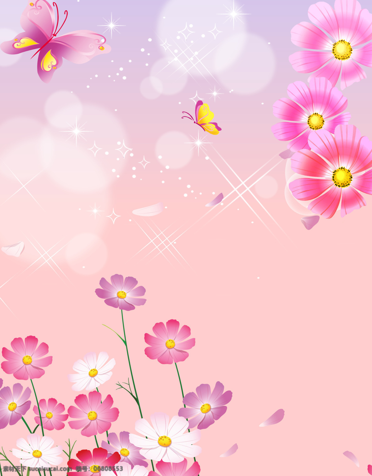 底纹边框 粉红色 粉红色背景 光晕 蝴蝶 花朵 线条 恬静 星光 星星 叶子 圆圈 圆 移门 移门图案 装饰素材