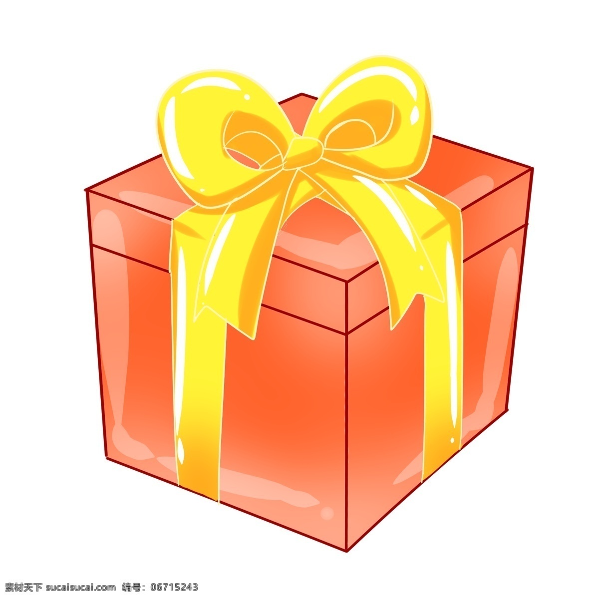 红色 精美 方形 礼盒 礼品礼盒 系了彩带 精美的结 暖色 送人礼物 包装 装饰 方形礼盒 大蝴蝶结