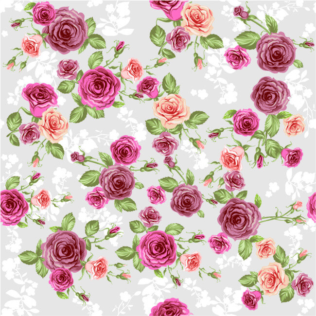 玫瑰花 装饰 背景 图 矢量 背景图 花 花卉 底纹 白色