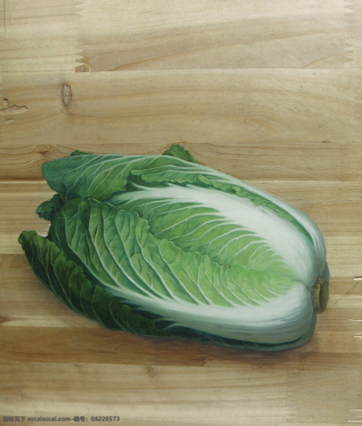 木板 上 白菜 油画 蔬菜油画 木板背景 油画静物写生 油画艺术 绘画艺术 装饰画 书画文字 文化艺术