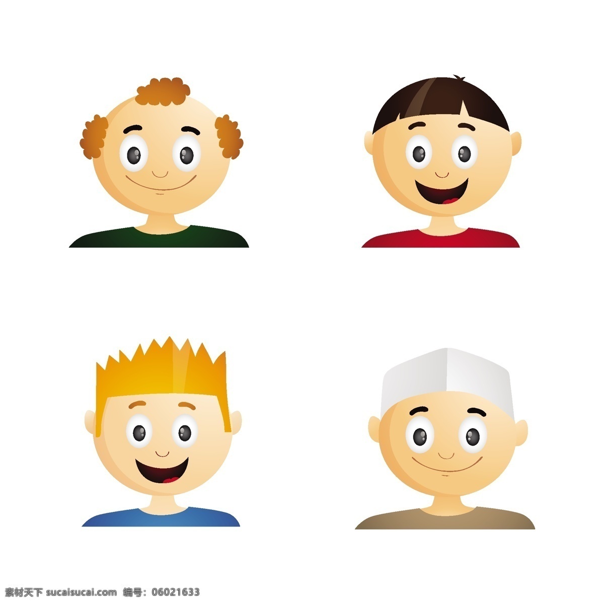 男人的化身 人 卡通 微笑 脸 性格的化身 男人的轮廓 有趣 卡通人物 人物 表情 集 头像 收藏 白色