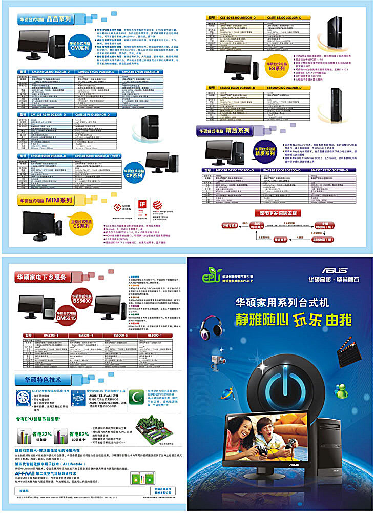 电脑折页广告 电脑折页 电脑主机 显示器 图标 线条 主板 地球 摄像头 耳机 按钮 星星 风扇 月亮 电子科技 矢量 折页传单 矢量素材 白色