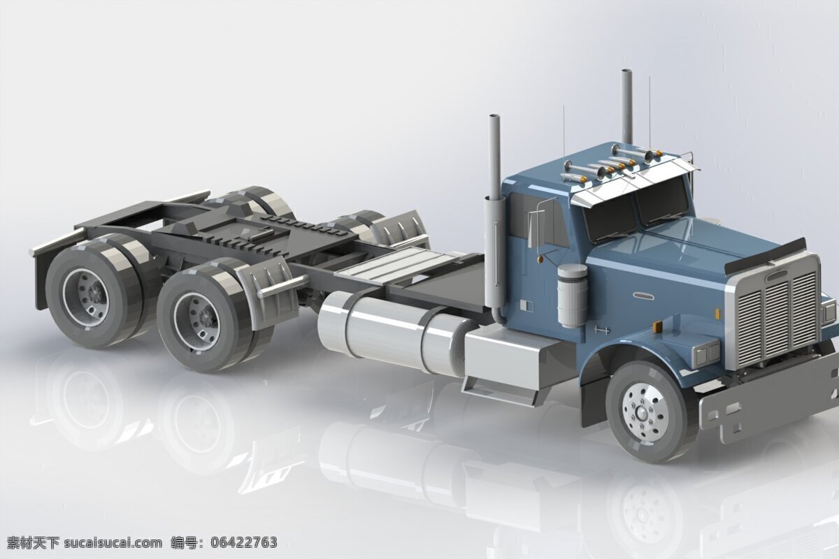 福莱 纳 卡车 集装箱 货运 列车 3d模型素材 其他3d模型