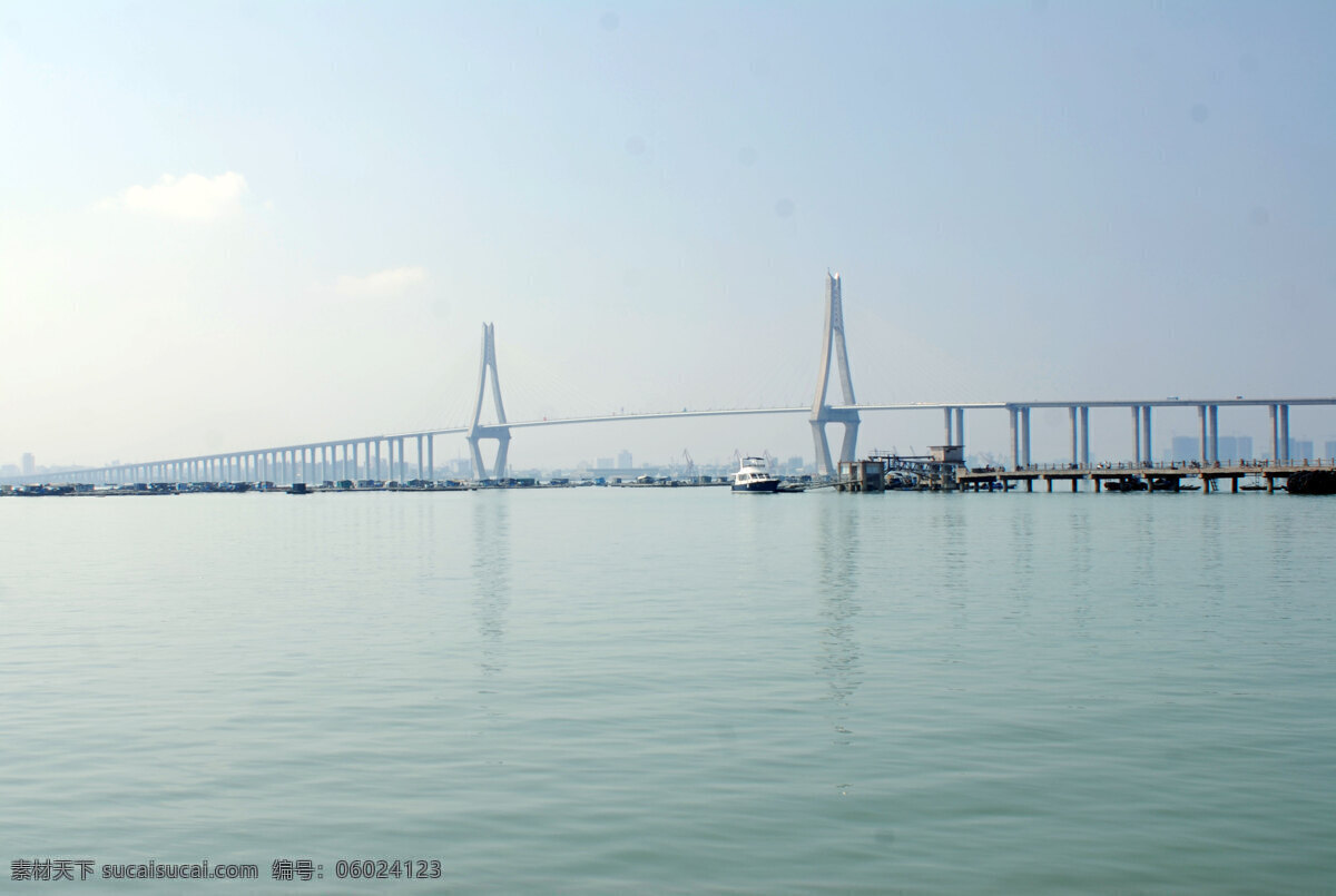 湛江海湾大桥 海洋 天空 旅游摄影 自然风景 摄影图库