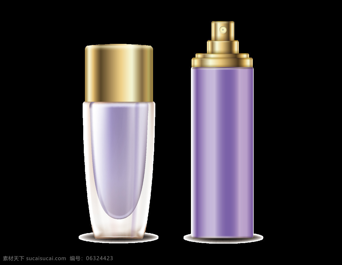矢量 紫色 护肤品 元素 化妆品 化妆 ai元素 免扣元素