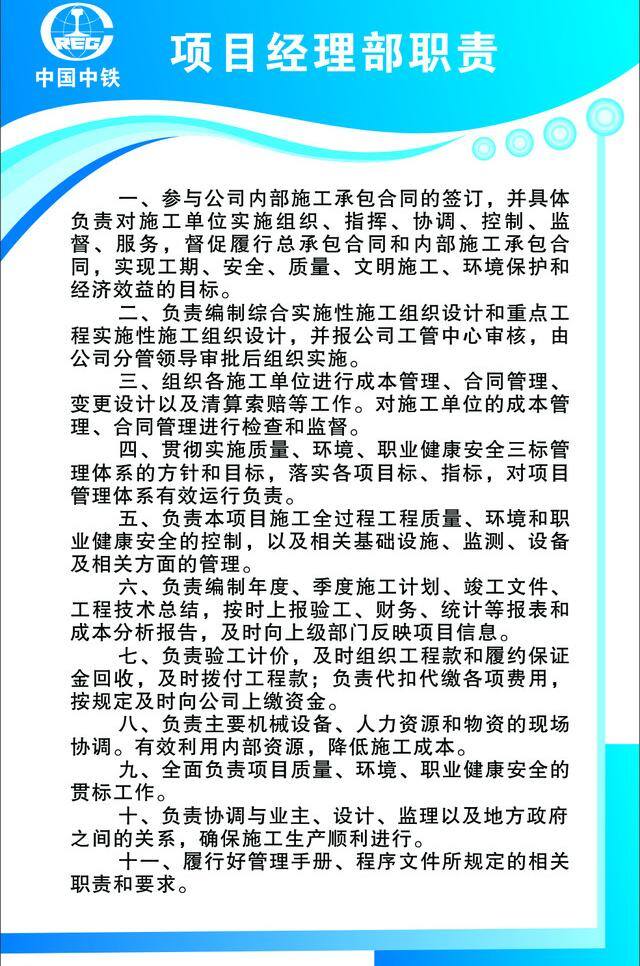 制度 标识标志图标 岗位职责 高速公路 企业 logo 标志 中国标志 中国中铁 矢量 展板 其他展板设计