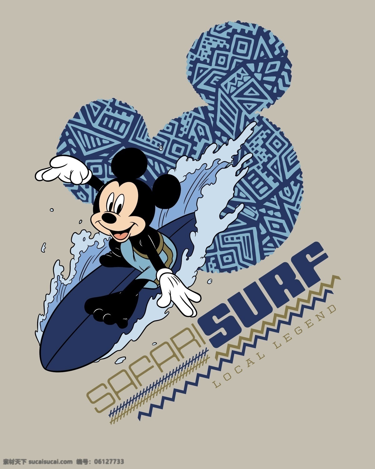 米老鼠 冲浪 矢量图 运动风 迪士尼合集 迪士尼卡通 迪士尼 动漫动画 动漫人物