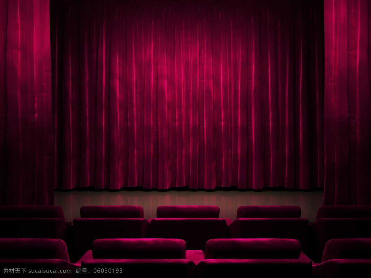 舞台幕布 背景 舞台背景 幕布 帷幕 紫色幕布背景 椅子 座位 其他类别 生活百科