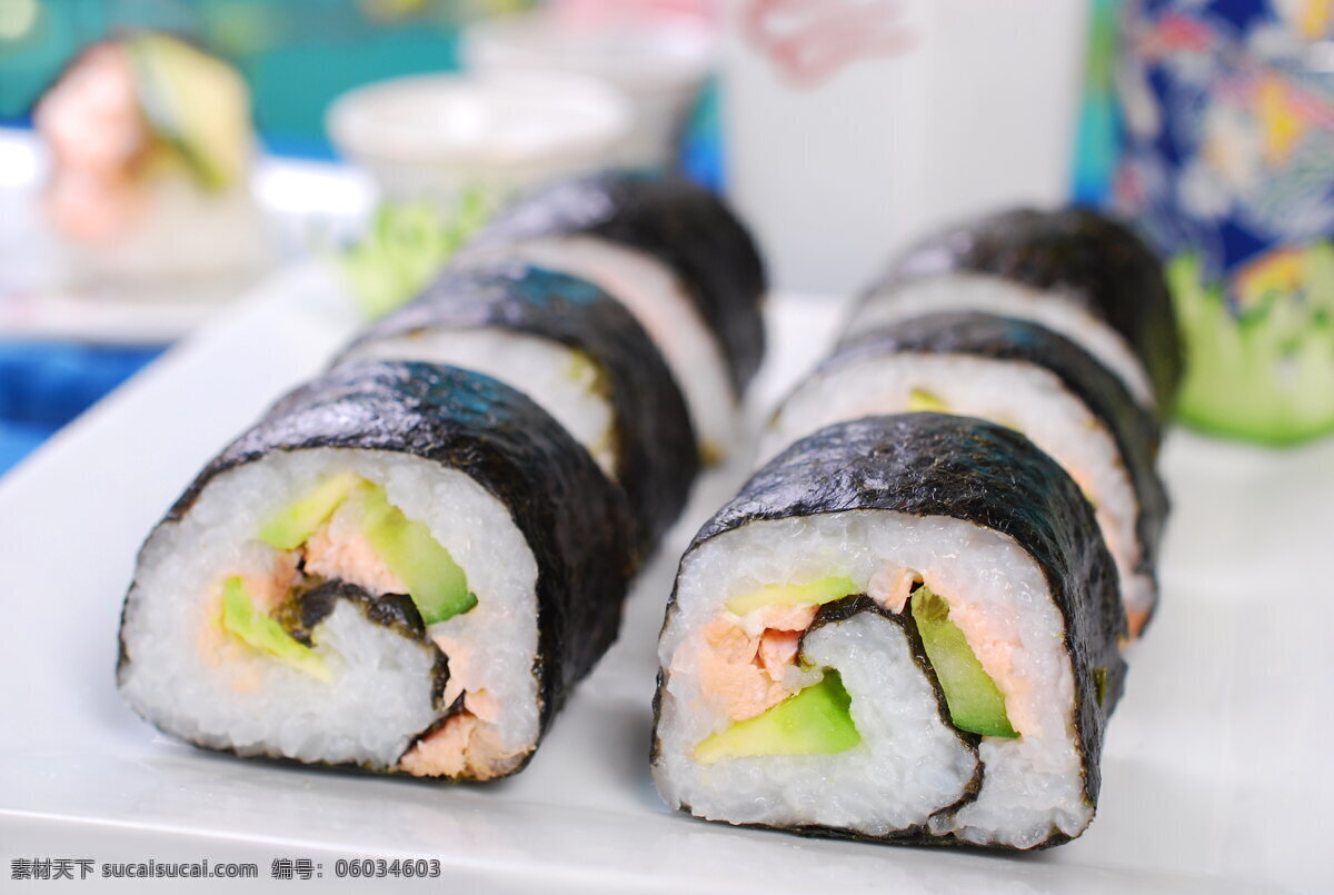 韩式 寿司 高清 寿司卷 素食 饭团 海苔寿司
