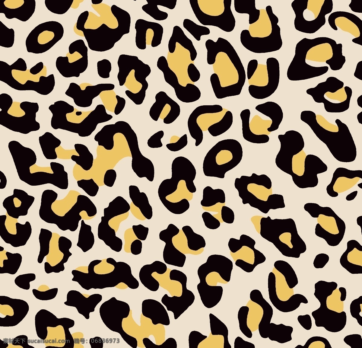 黄色豹纹 豹纹素材 大牌 豹纹 分层