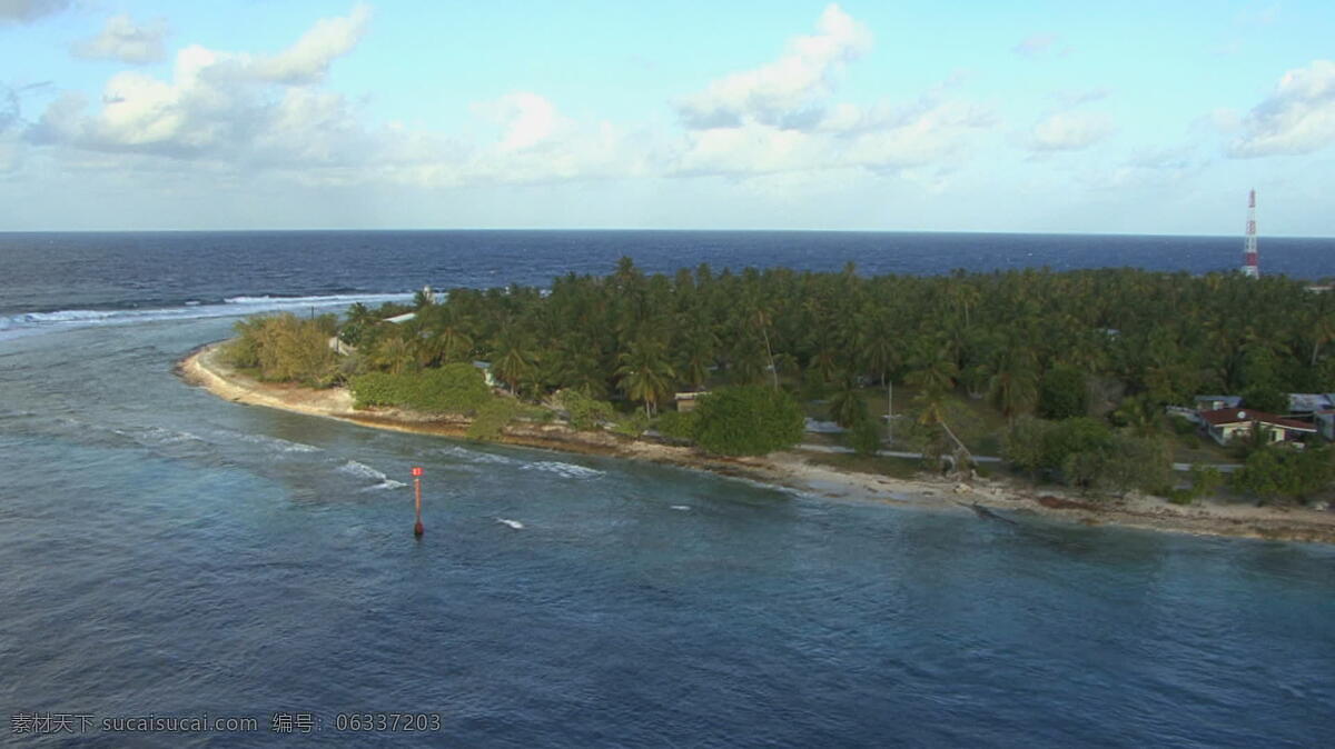 伊罗 离开 海洋 股票 视频 岛屿 海 海岸 海滩 热带 伦吉拉岛 法属波利尼西亚 水 岸 珊瑚礁 波 其他视频