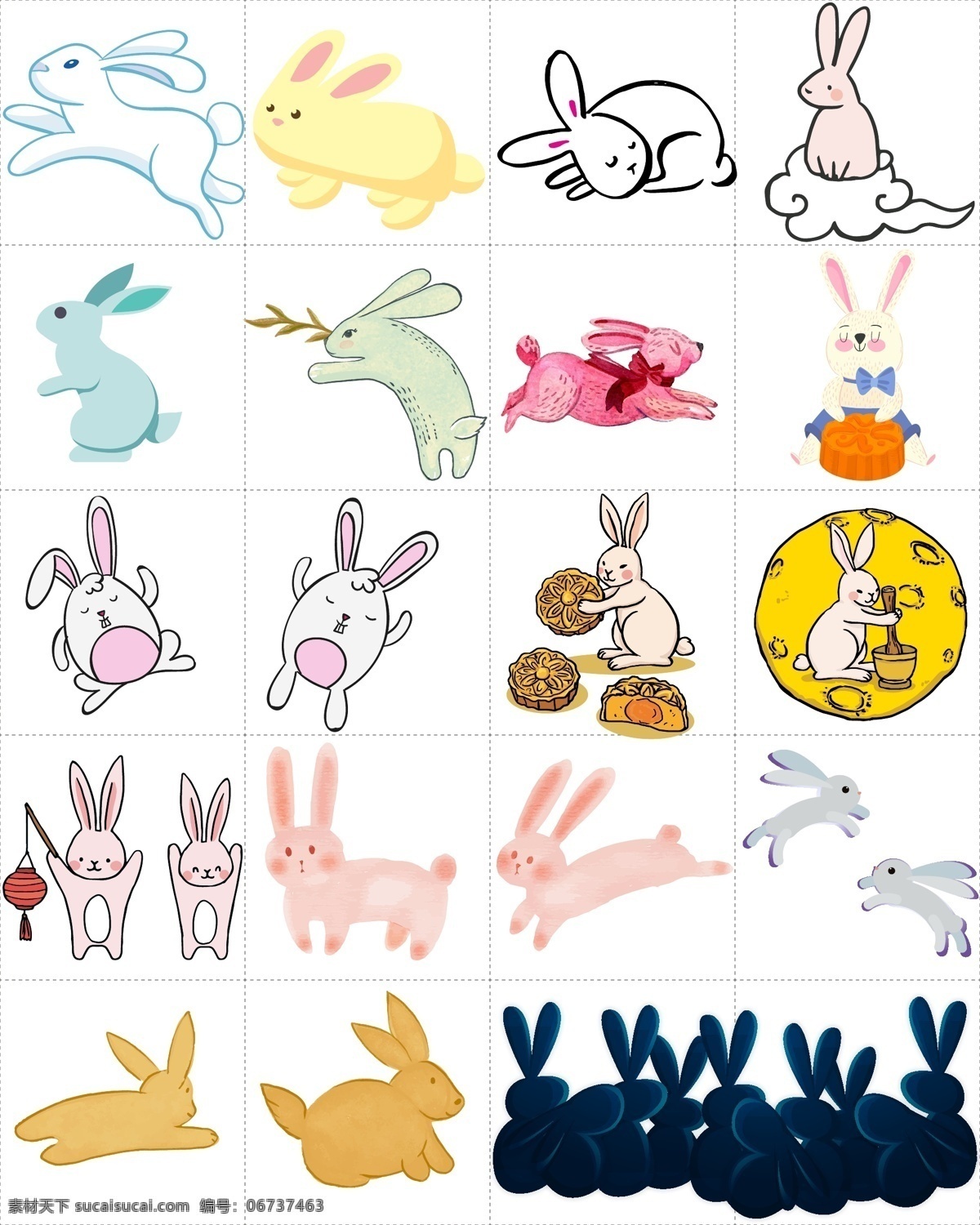 矢量 卡通 彩色 中秋节 兔子 月兔 矢量动物 矢量兔子 卡通兔子 彩色兔子 可爱兔子 中秋节兔子 活泼兔子 兔子月饼 创意兔子 艺术兔子 手绘兔子 兔子插画 兔子插图 动物 生物世界 野生动物