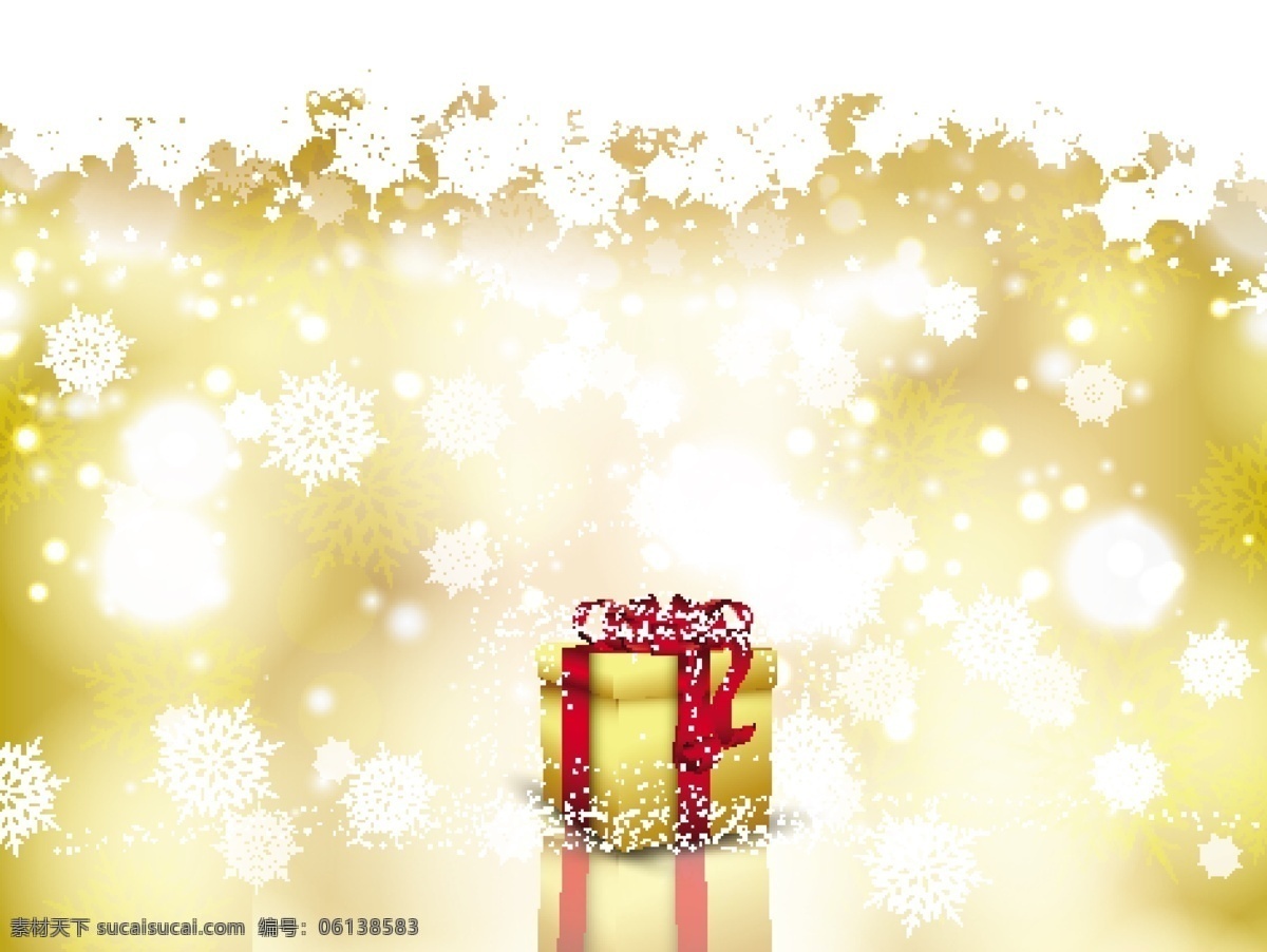 雪花背景礼品 背景 圣诞礼物 圣诞快乐 冬天 快乐 圣诞背景 圣诞节 庆祝节日 雪花 礼物 背景虚化的 金色的 节日快乐 模糊的背景 冬天的背景 金色的背景 白色