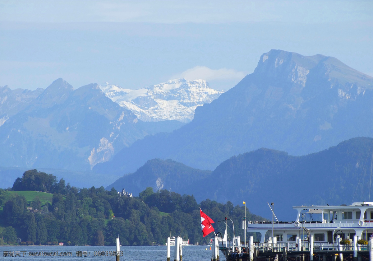 瑞士 琉 森 湖 风景