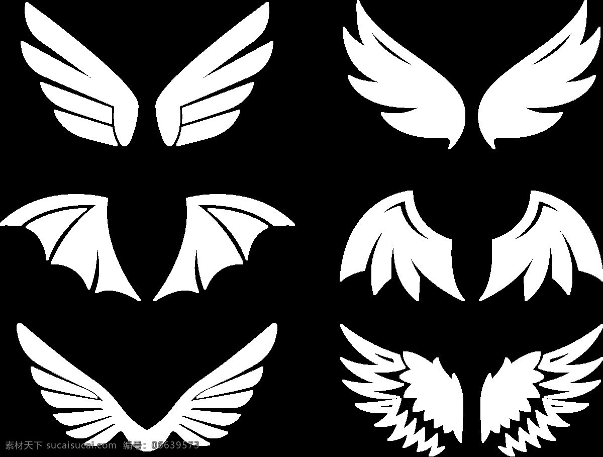 各种 形状 白色 翅膀 免 抠 透明 图 层 手绘翅膀 翅膀元素 小 天使 卡通翅膀 翅膀图片素材 纹身图案 翅膀素材 手绘翅膀图片