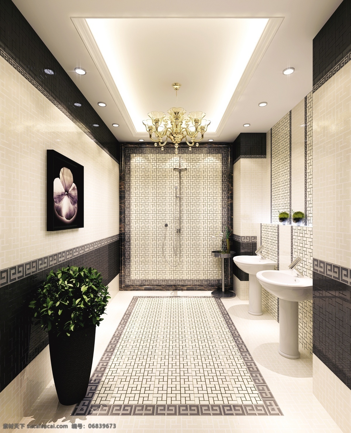 瓷片 环境设计 室内设计 卫浴 洗手间 空间 设计素材 模板下载 瓷片卫浴空间 冲凉房 家居装饰素材