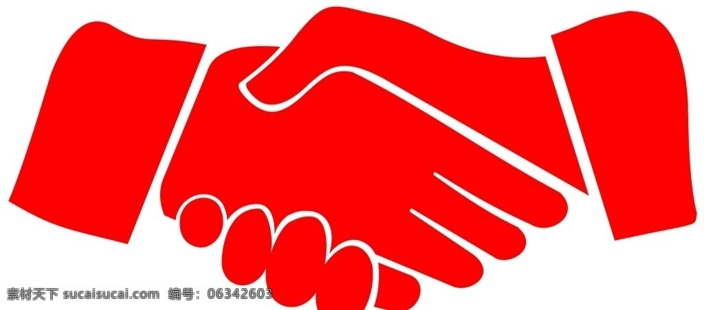 握手标志 握手logo 红色logo logo 标志 标志图标 其他图标