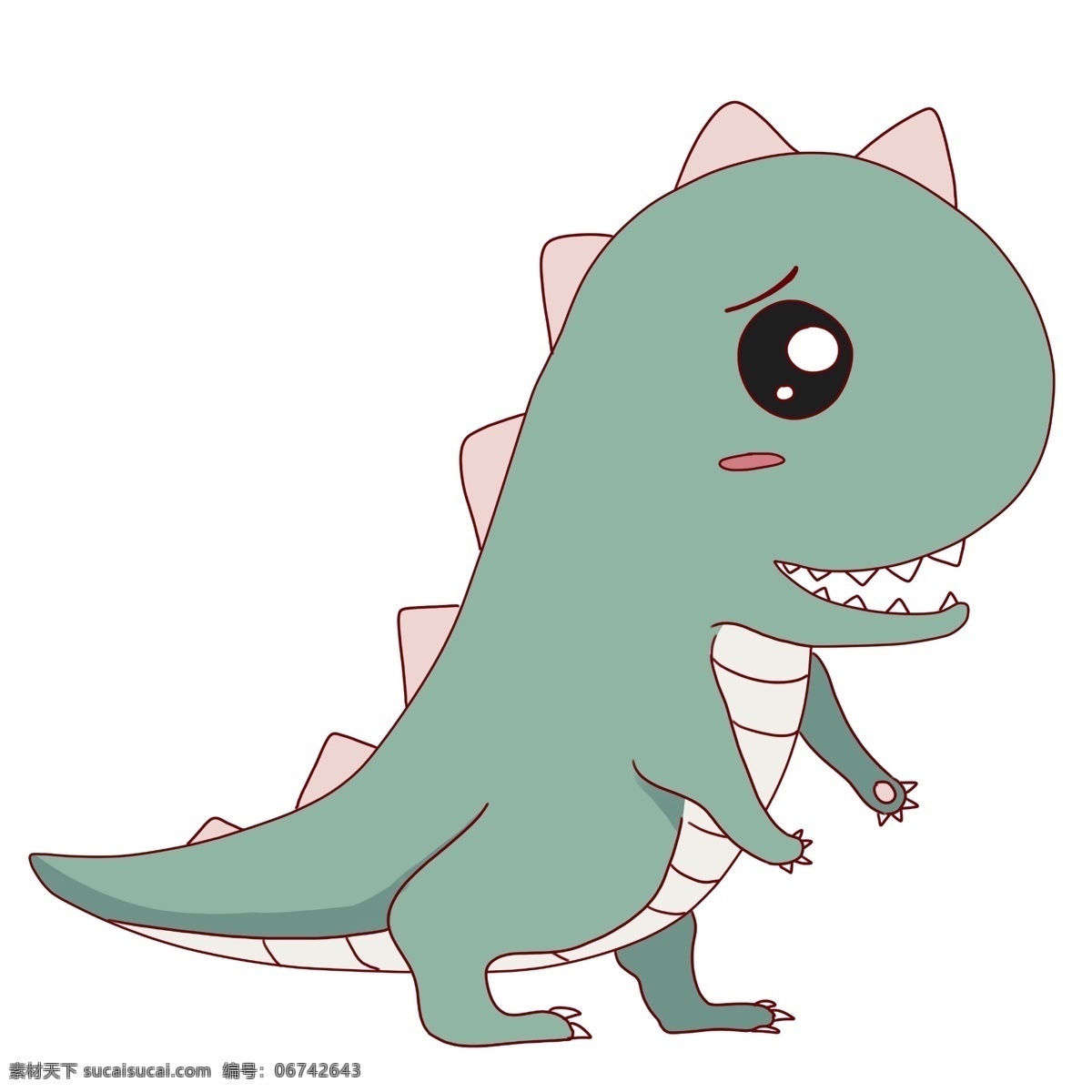 可爱 幼 龙 小 动物 插画 可爱恐龙 恐龙 活泼 卡通绿色恐龙 可爱恐龙插画 幼龙小动物 卡通插画