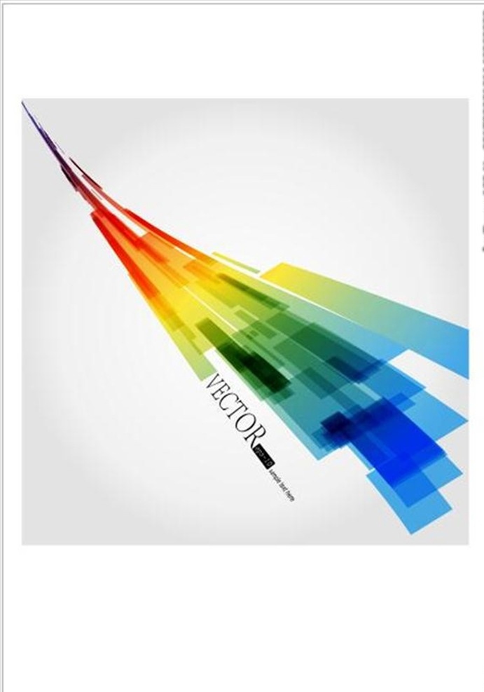 科技 感 彩色 海报 科技感 五彩 流线型 矢量图