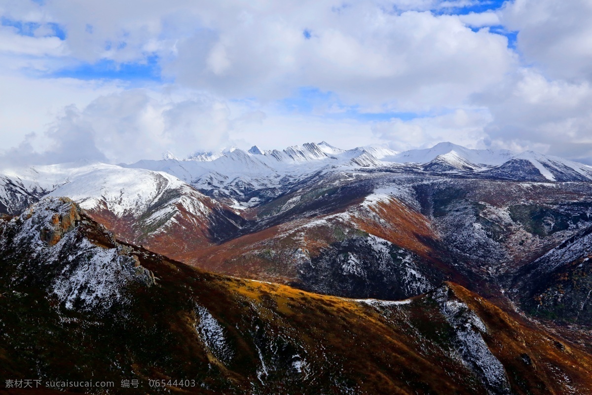 黄龙风光 山峦 黄龙 雪山 黄龙雪山 山景 风景名胜 自然景观