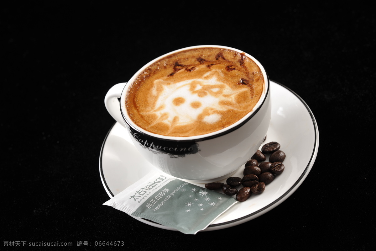 拉花咖啡 卡布基诺 意式咖啡 美式咖啡 焦糖咖啡 饮料酒水 餐饮美食