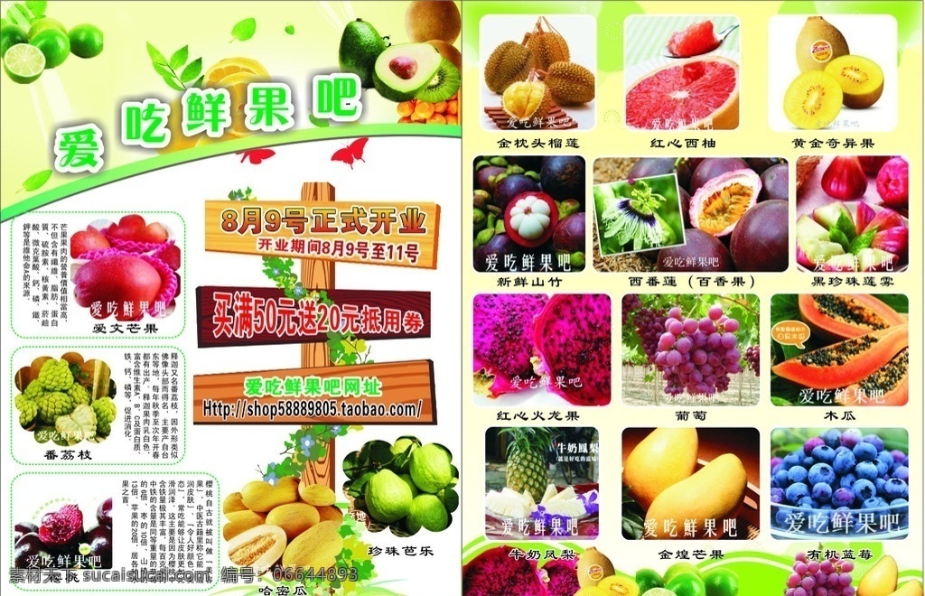 传单 水果传单 各类水果