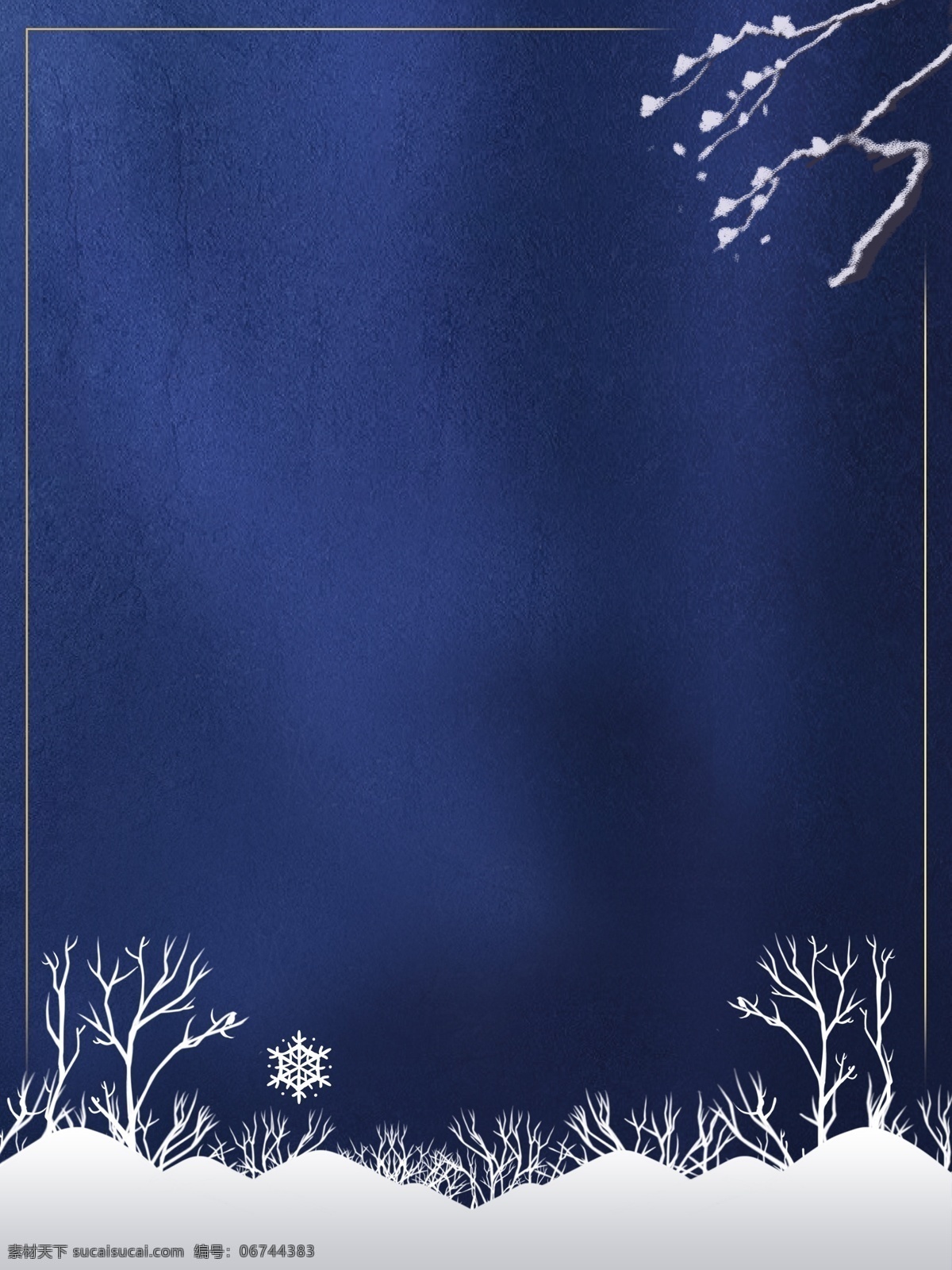唯美 冬至 节气 雪景 背景 雪地 冬天 冬季背景 背景素材 色彩背景