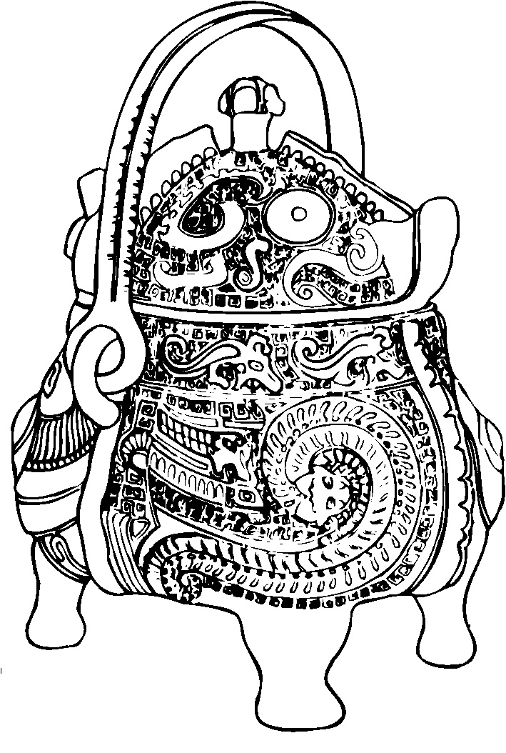 商周 时代 器物 图案 中国传统图案 图案20 设计素材 器物图案 装饰图案 书画美术 白色