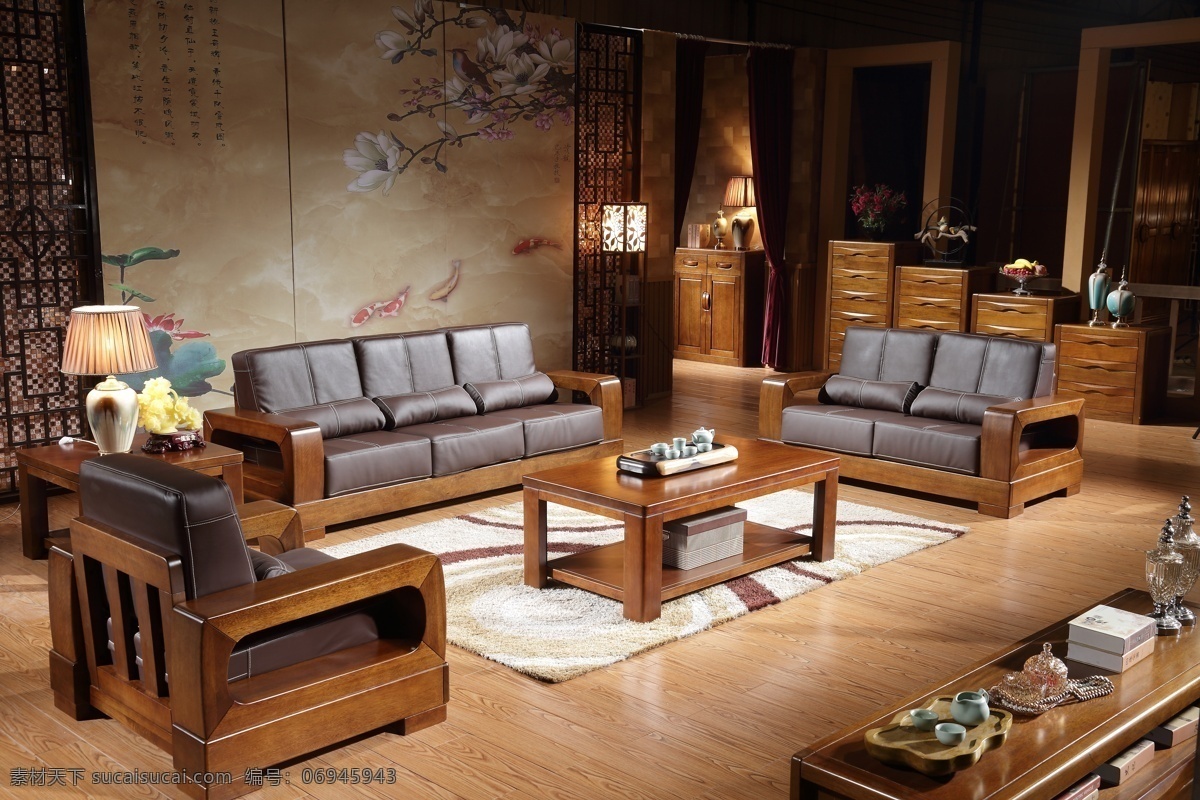 实木家具 茶几 沙发 桌椅 客厅 组合家具 效果图 实拍 装修 家装 生活百科 家居生活