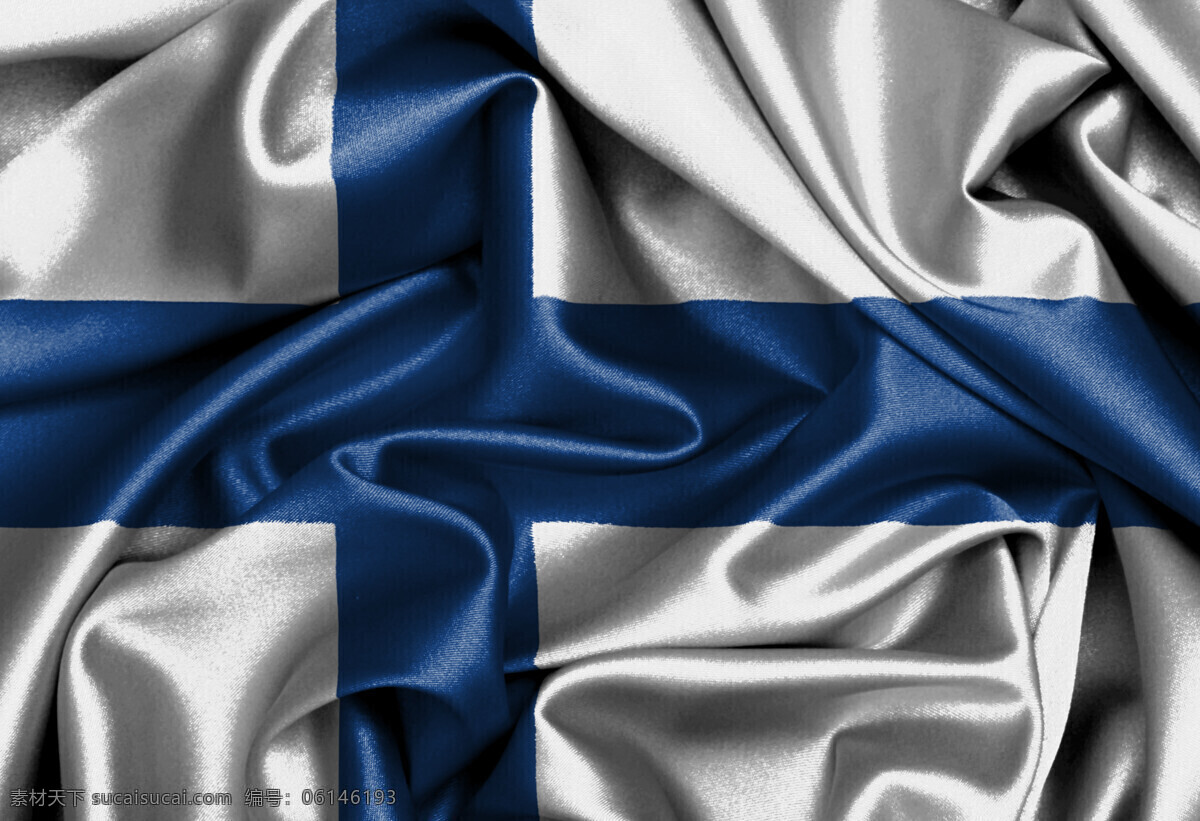 芬兰 丝绸 国旗 芬兰标志 国家标志 旗帜 国旗图片 生活百科