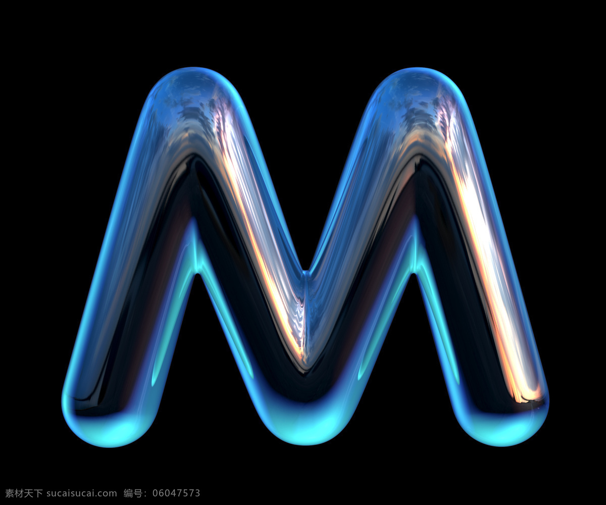 英文设计 英文字母m 字母 字母设计设计 蓝色字体 字体设计 幽蓝 3d作品 3d设计