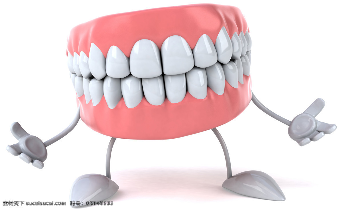 高清 牙齿 守门员 高清大图 创意牙齿 假牙 门牙 牙科 全瓷牙 牙缝 3d设计