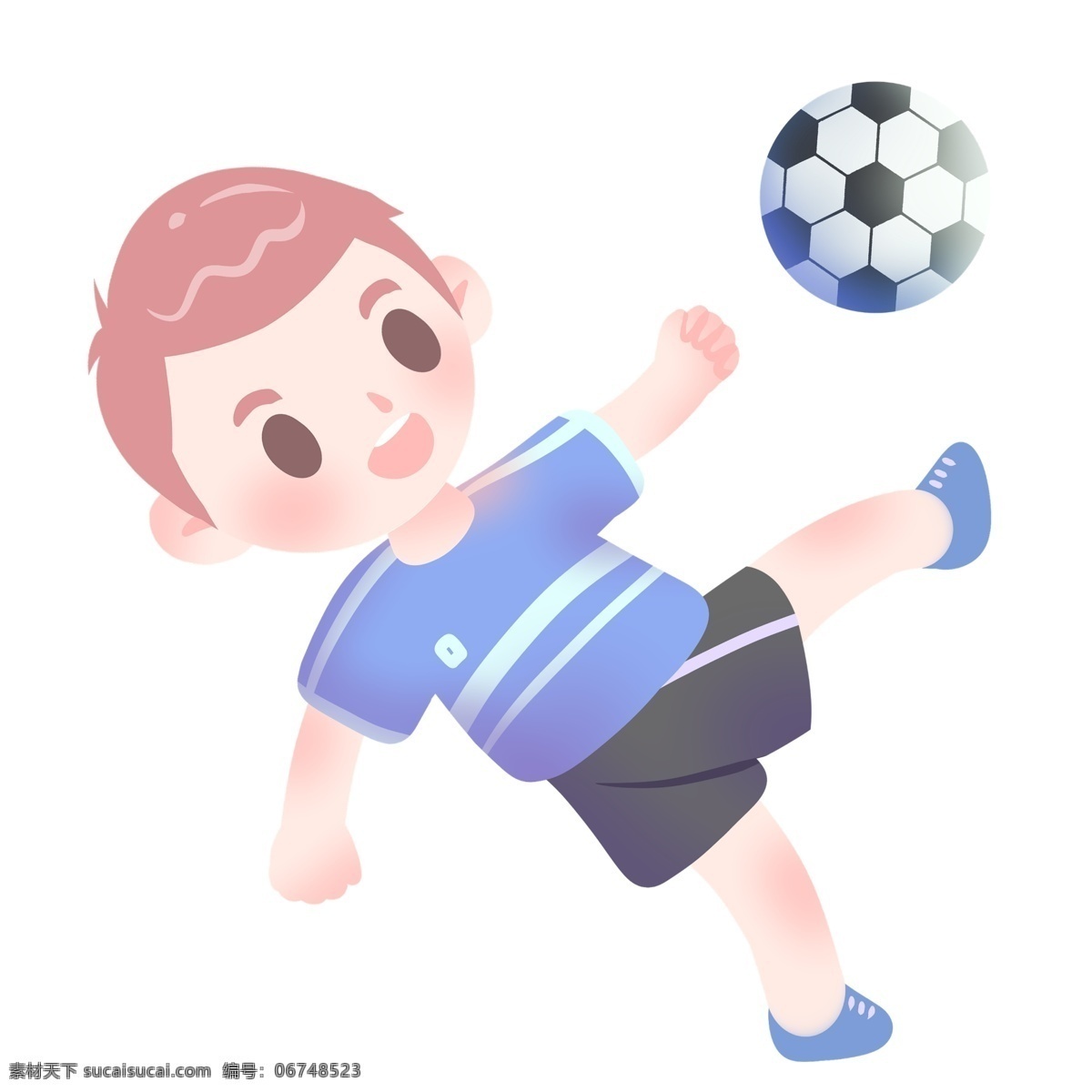 踢 足球 小 男孩 插画 踢足球插画 圆形足球 足球健身 运动的小男孩 卡通人物