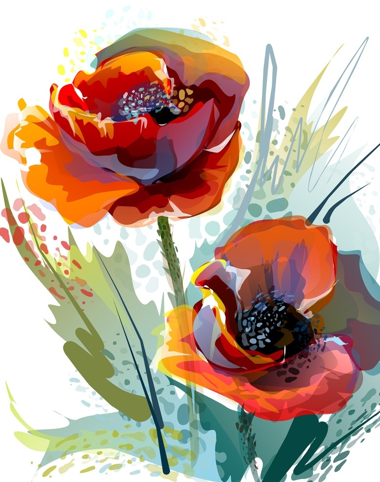 玫瑰油画 玫瑰 花 装饰画 壁画 插画 油画专辑 文化艺术 绘画书法