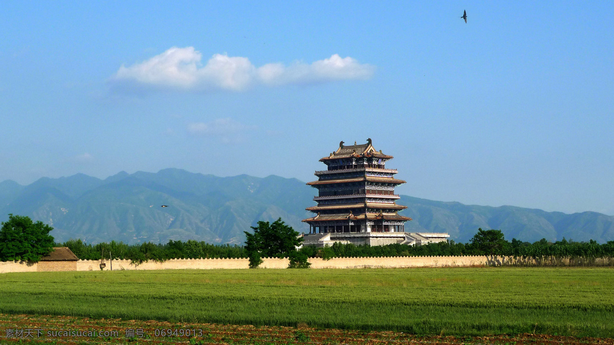 鹳雀楼 四大文化名楼 永济 夏季 人文景观 旅游摄影