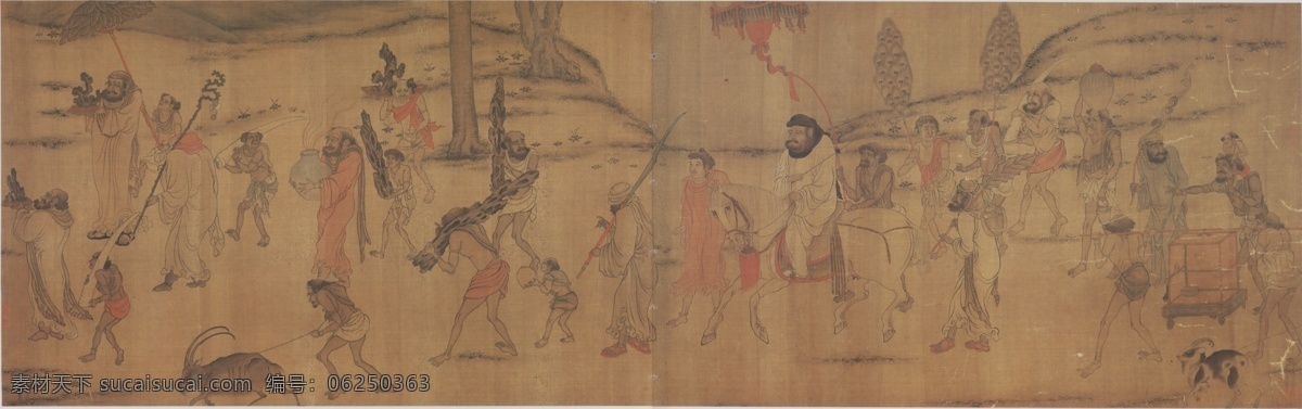 职贡图卷 古画 人物画 古代人物 中国古画 书法绘画 国画 油画 中国名画 高清大图 中国古代绘画 绘画书法 文化艺术