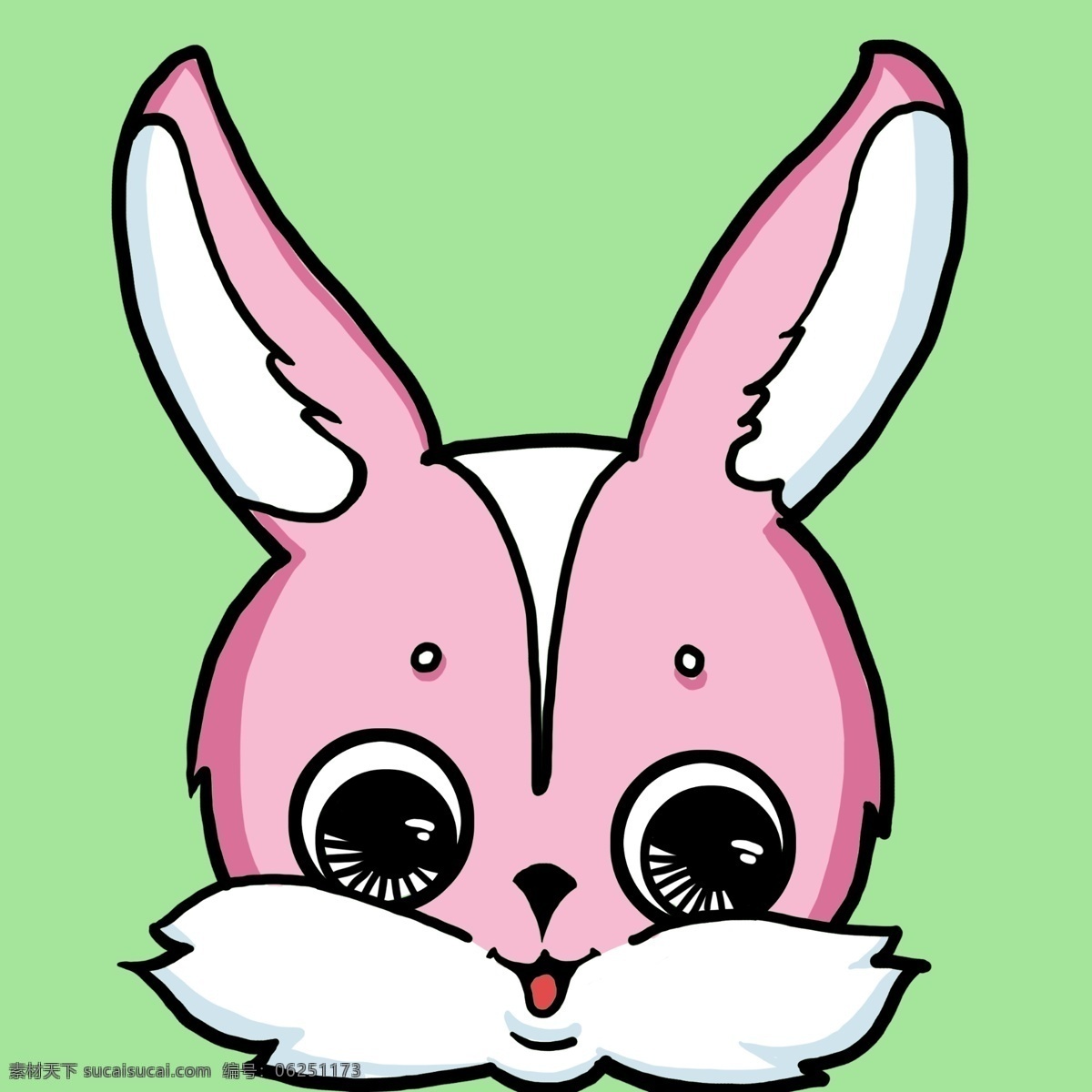 小 兔 头像 简 笔画 手绘 小兔 简笔画 儿童画 幼儿 动漫动画