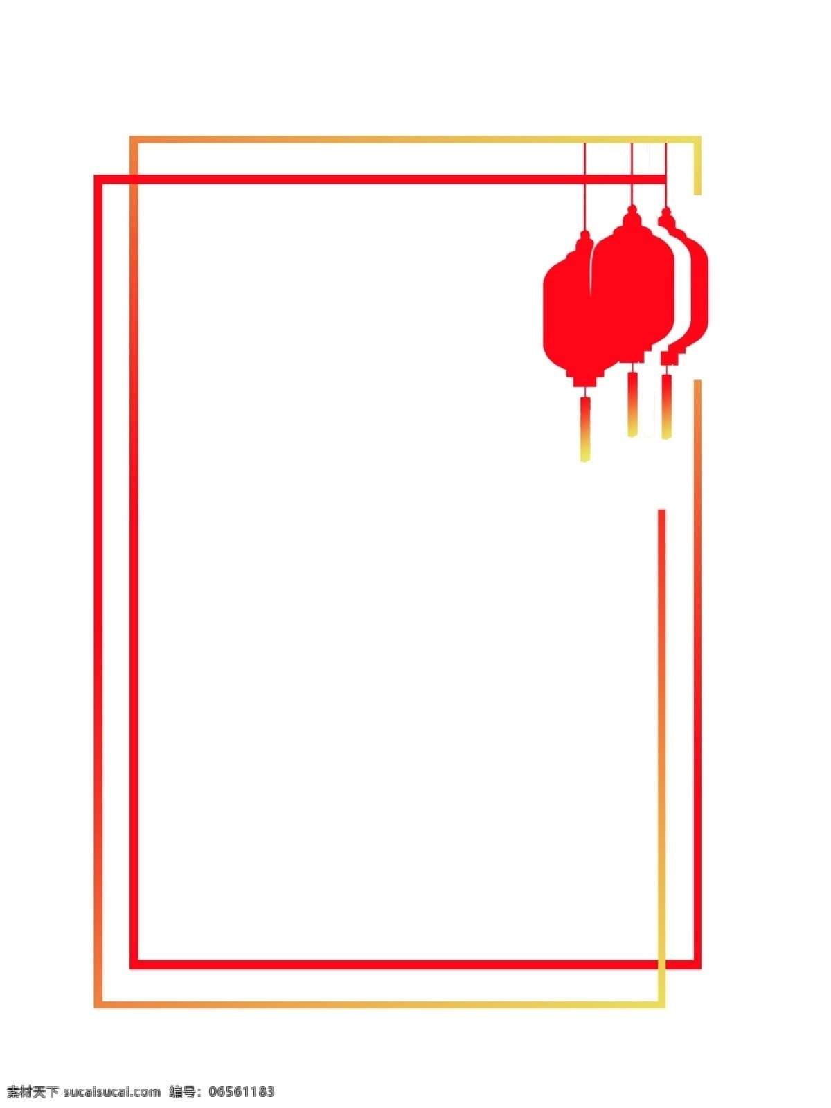 新年 边框 红色 手绘 灯笼 喜庆边框 新年边框 春节边框 边框设计 中国风 文本框 标题框 古典 底纹